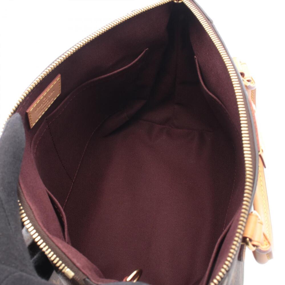 Louis Vuitton Canvas Handbag Turenne Monogram Leather Brown